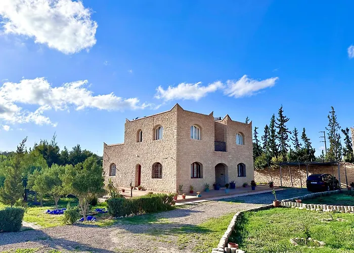 Quiet Oasis Luxury Stone Villa With Panoramic Views Near Essaouira